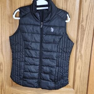 U.S. Polo Assn. Quilted Black Vest